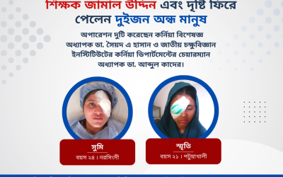মরণোত্তর কর্নিয়া দান শিক্ষক জামাল উদ্দিনের