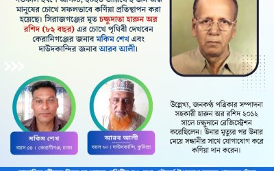 ২৭শে আগস্ট, ২০২৩ তারিখে ২ জন অন্ধ মানুষের চোখে সফলভাবে কর্ণিয়া প্রতিস্থাপন করা হয়েছে।