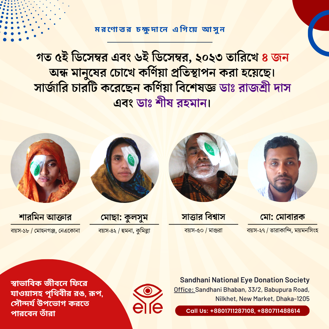 eye donation - sandhani